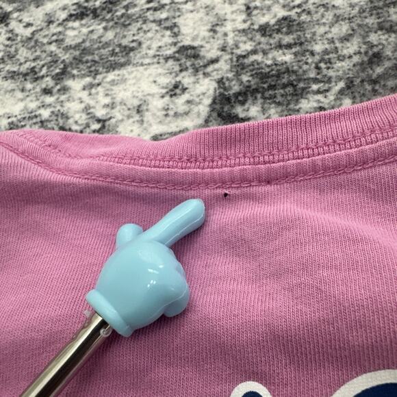 Vineyard Vines Volleyball Girls Shirt Size Small Pink Front Pocket Short Sleeve - Picture 9 of 9